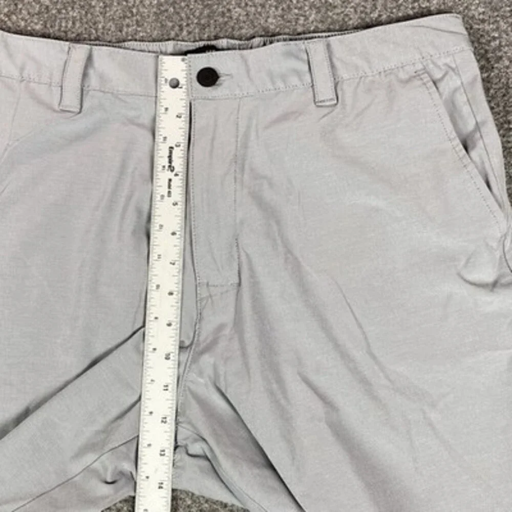 Banana Republic Mens Golf Shorts 38 Comfort Flat Front Gray 9 Inseam Performance